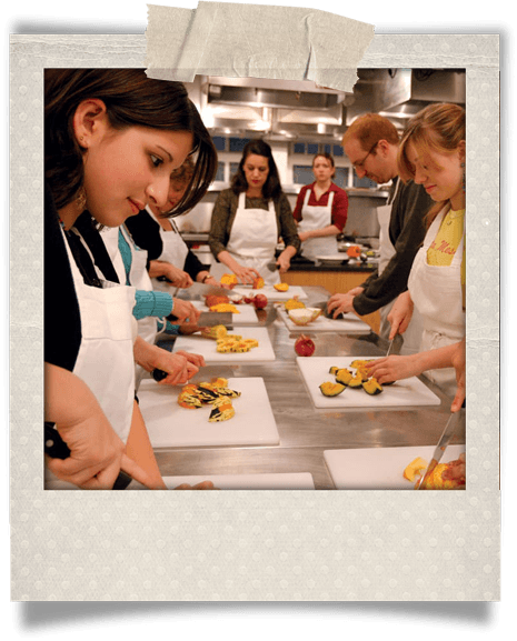 Clase de taller de cocina